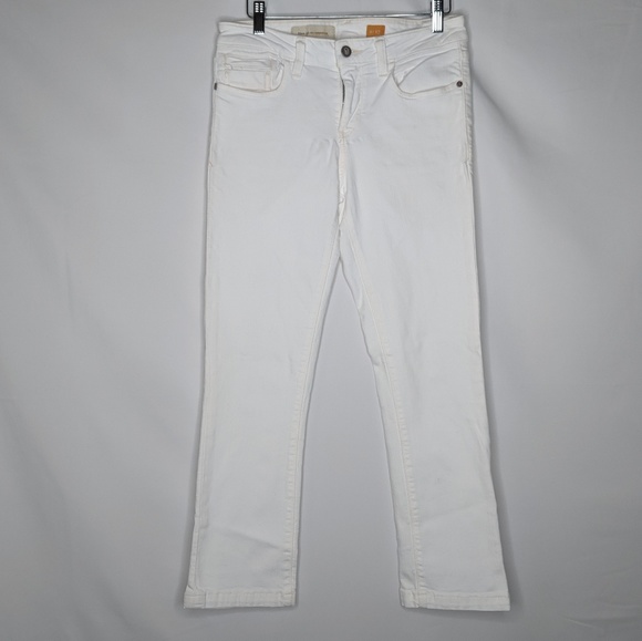 Pilcro and the Letterpress Denim - Anthro Pilcro and the Letterpress White Crop Jeans